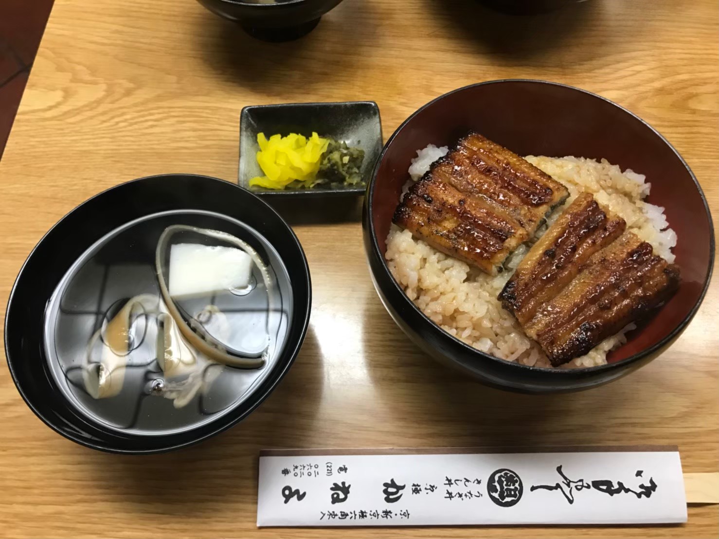 うなぎ丼と肝吸い