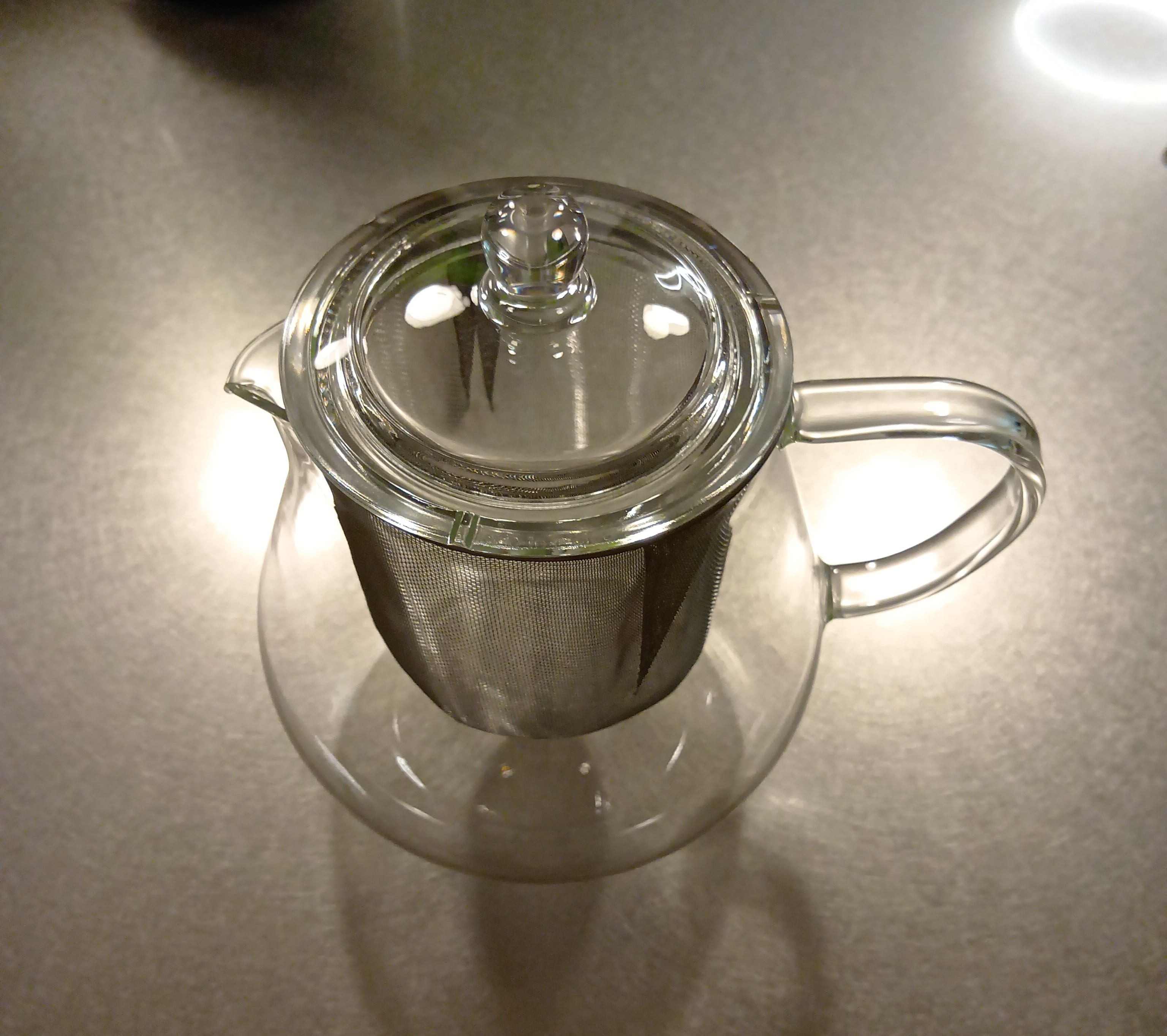 ハリオリーフティーポットクリア700ml（CHC-70）完成